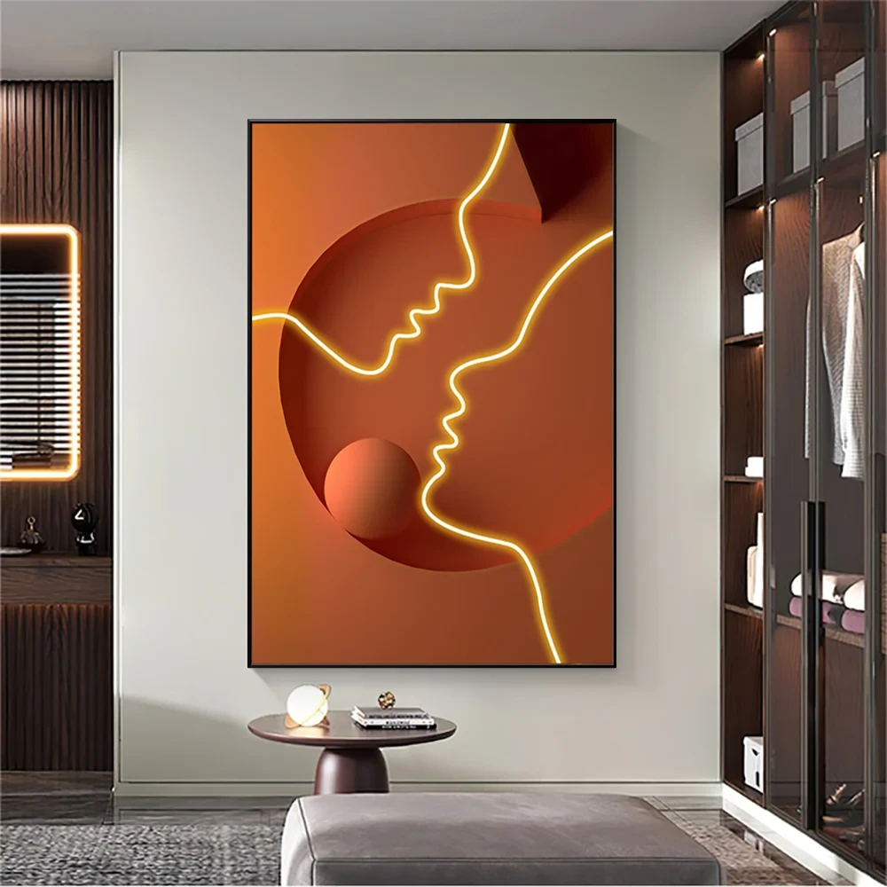 Modern Soyut İnsanlar Duvar Dekoru Sanatı