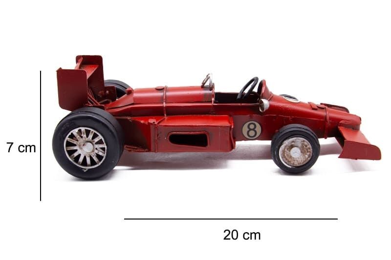 Dekoratif Metal Yarış Arabası