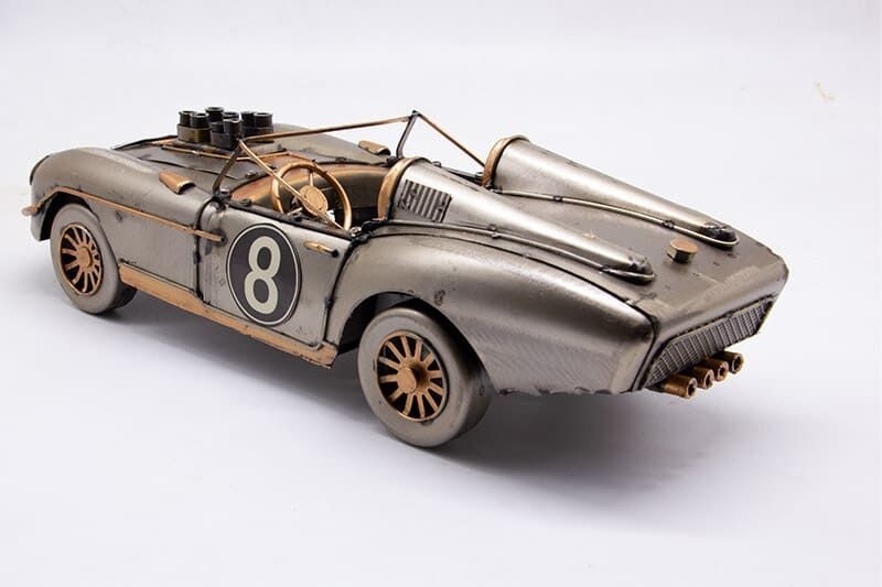 Dekoratif Metal Yarış Arabası