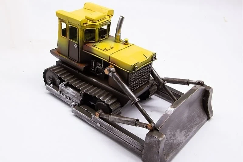 Dekoratif Metal Buldozer Maketi