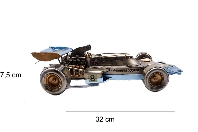 Dekoratif Metal Yarış Arabası