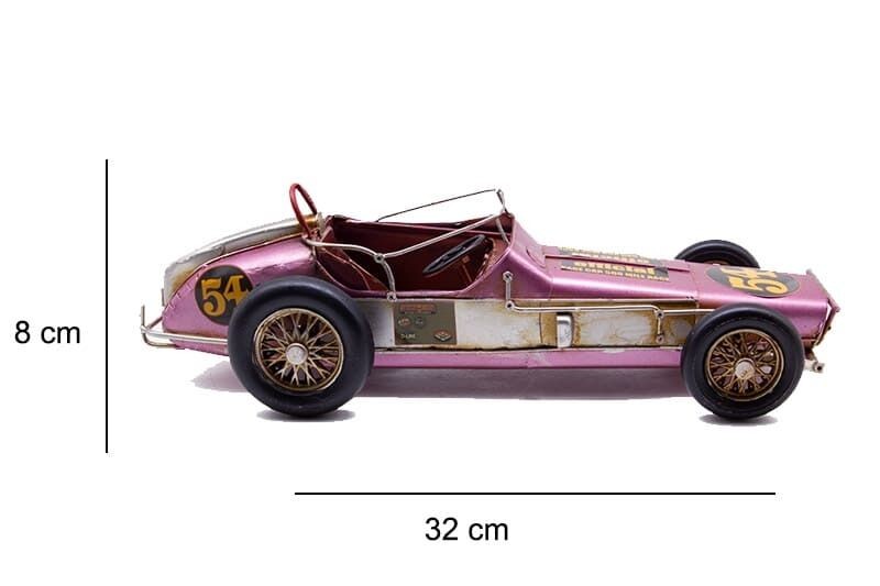 Dekoratif Metal Yarış Arabası