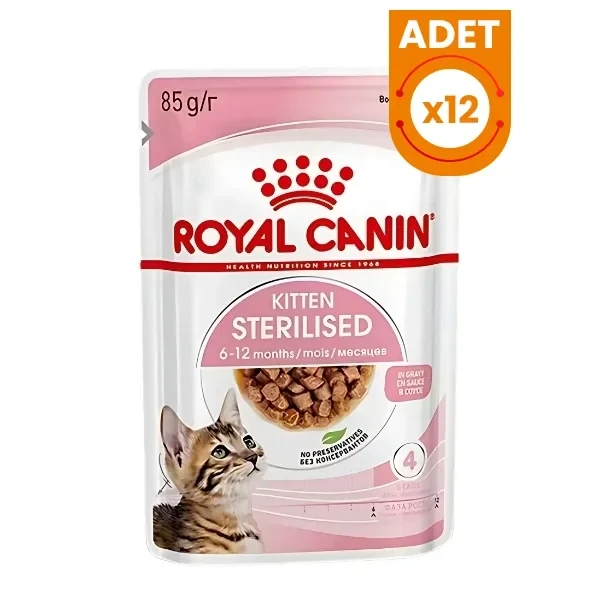 Royal Canin Kitten Sterilised Pouch Kısırlaştırılmış Yavru Konserve Kedi Maması