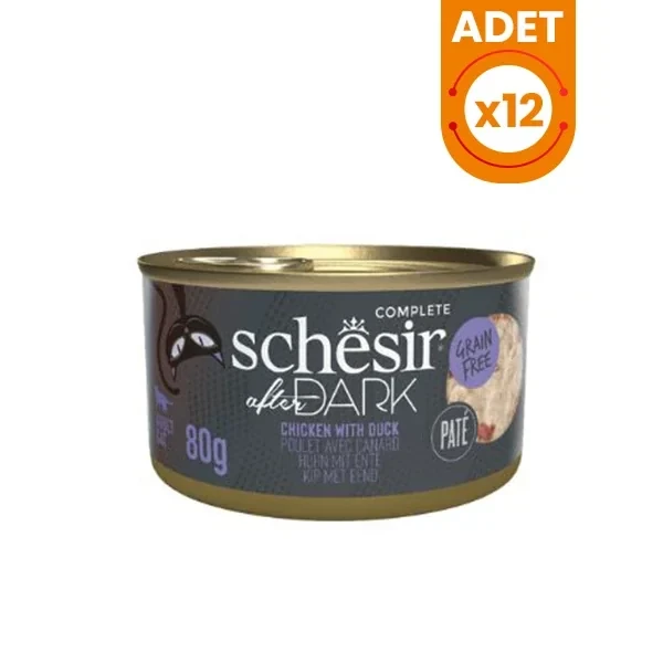 Schesir After Dark Pate Tavuklu ve Ördekli Yetişkin Kedi Konservesi