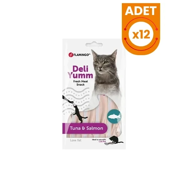 Flamingo Deli Yumm Ton Balıklı ve Somonlu Sıvı Kedi Ödül Maması